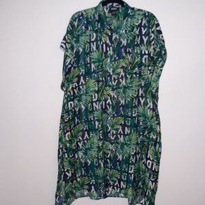 DKNY OS Fits All Duster Green DKNY